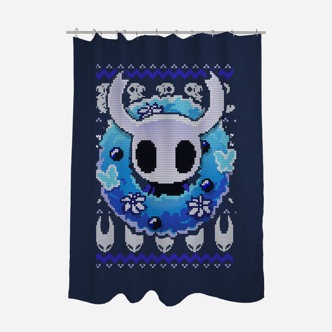 Hollow Christmas Night-None-Polyester-Shower Curtain-BlancaVidal