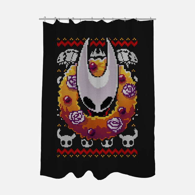 Silk Christmas Night-None-Polyester-Shower Curtain-BlancaVidal