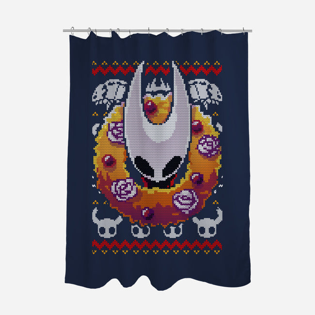 Silk Christmas Night-None-Polyester-Shower Curtain-BlancaVidal