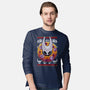 Silk Christmas Night-Mens-Long Sleeved-Tee-BlancaVidal