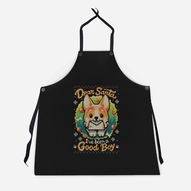 Good Boy-Unisex-Kitchen-Apron-BlancaVidal