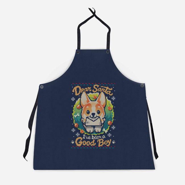 Good Boy-Unisex-Kitchen-Apron-BlancaVidal