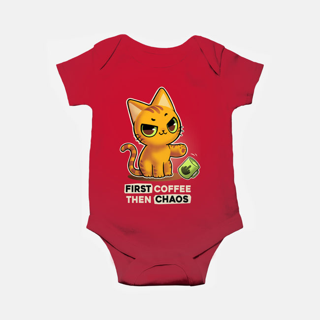 Coffee And Chaos-Baby-Basic-Onesie-BlancaVidal