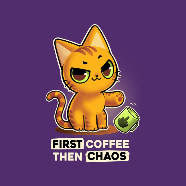 Coffee And Chaos-Womens-Fitted-Tee-BlancaVidal