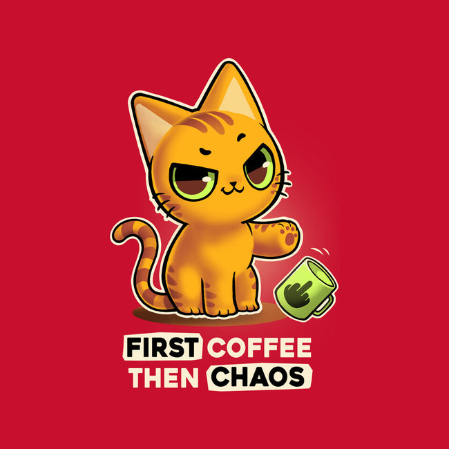 Coffee And Chaos-Unisex-Basic-Tee-BlancaVidal