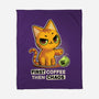 Coffee And Chaos-None-Fleece-Blanket-BlancaVidal
