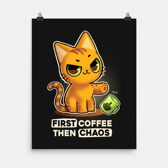 Coffee And Chaos-None-Matte-Poster-BlancaVidal