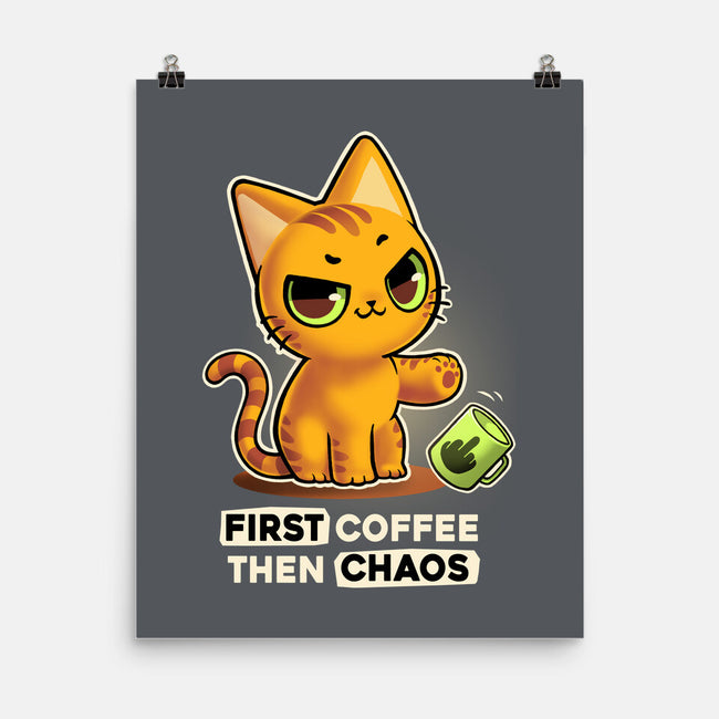 Coffee And Chaos-None-Matte-Poster-BlancaVidal