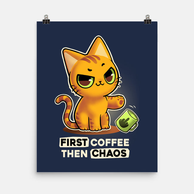 Coffee And Chaos-None-Matte-Poster-BlancaVidal