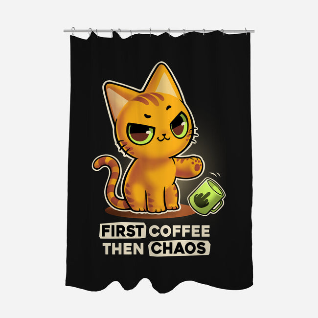 Coffee And Chaos-None-Polyester-Shower Curtain-BlancaVidal