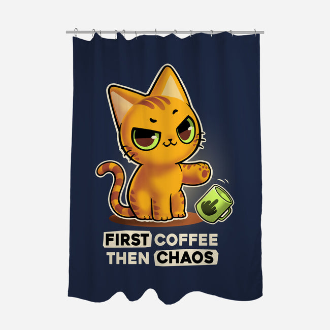 Coffee And Chaos-None-Polyester-Shower Curtain-BlancaVidal