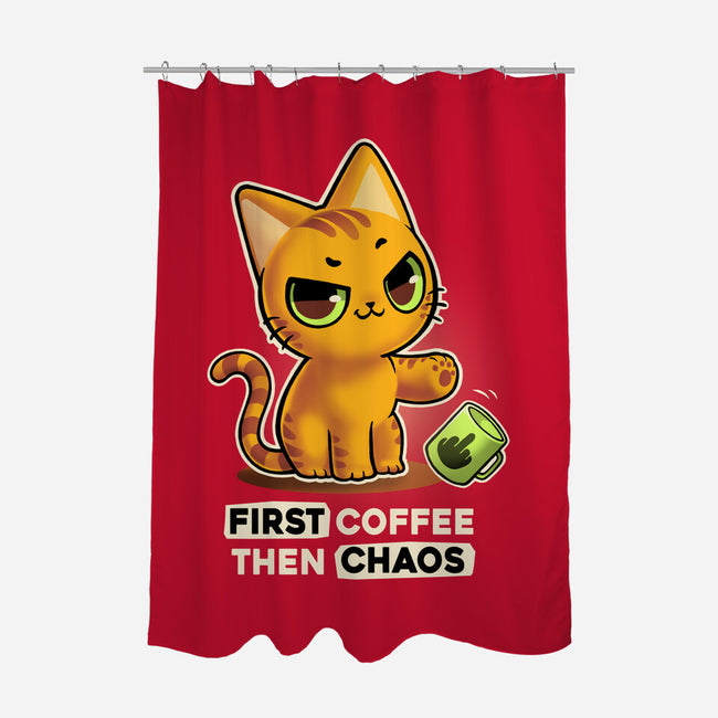 Coffee And Chaos-None-Polyester-Shower Curtain-BlancaVidal