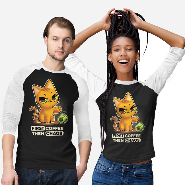 Coffee And Chaos-Unisex-Baseball-Tee-BlancaVidal
