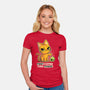 Coffee And Chaos-Womens-Fitted-Tee-BlancaVidal