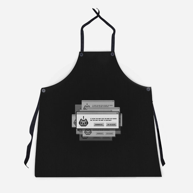 Alert Cat-Unisex-Kitchen-Apron-BlancaVidal