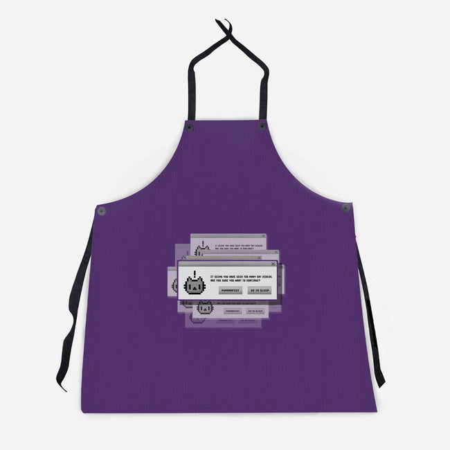 Alert Cat-Unisex-Kitchen-Apron-BlancaVidal