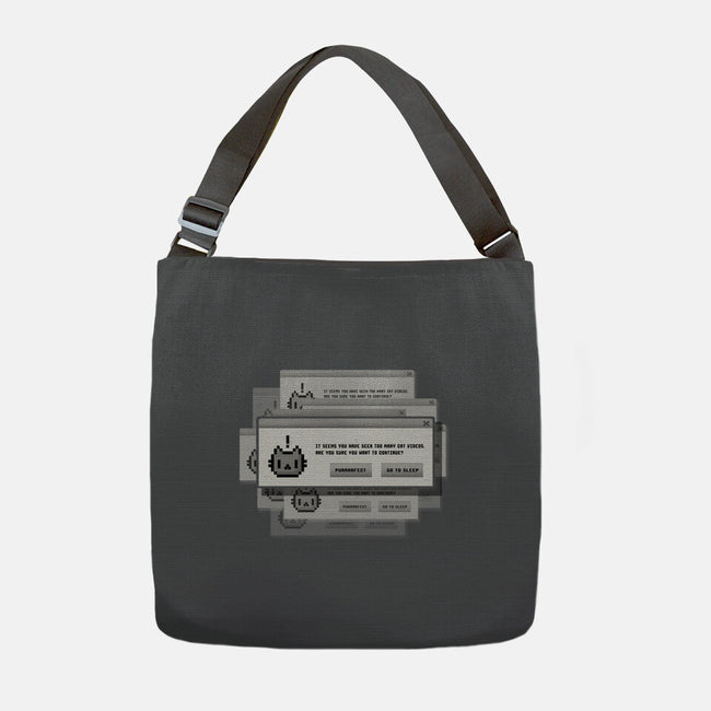 Alert Cat-None-Adjustable Tote-Bag-BlancaVidal