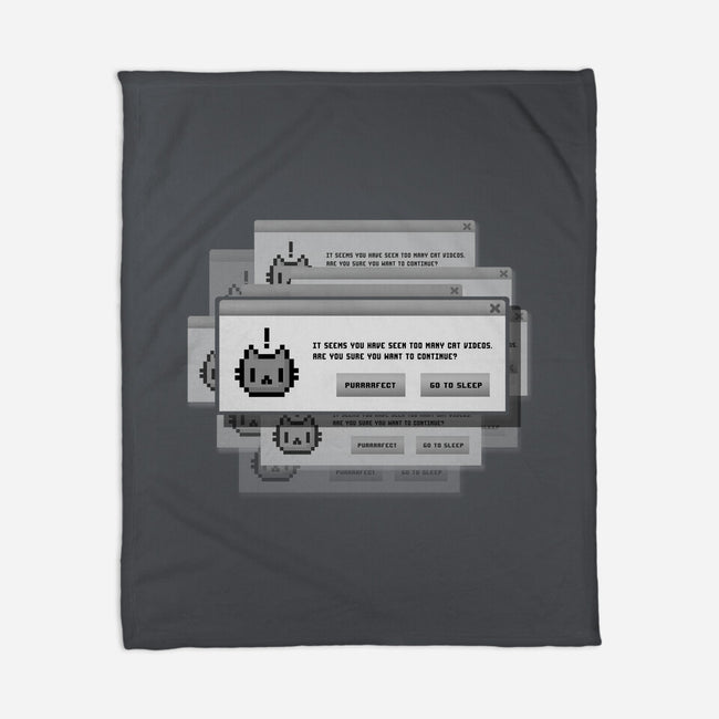 Alert Cat-None-Fleece-Blanket-BlancaVidal