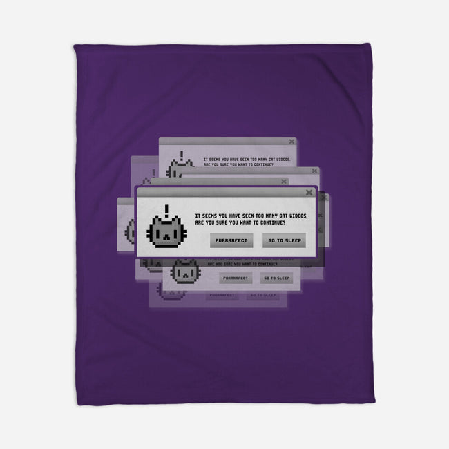 Alert Cat-None-Fleece-Blanket-BlancaVidal