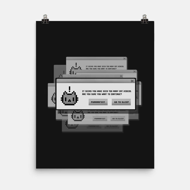 Alert Cat-None-Matte-Poster-BlancaVidal