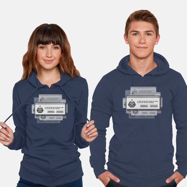 Alert Cat-Unisex-Pullover-Sweatshirt-BlancaVidal