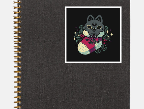 Gothic Cat Christmas Stocking