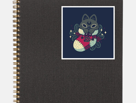 Gothic Cat Christmas Stocking