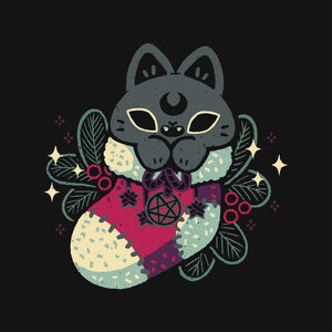 Gothic Cat Christmas Stocking