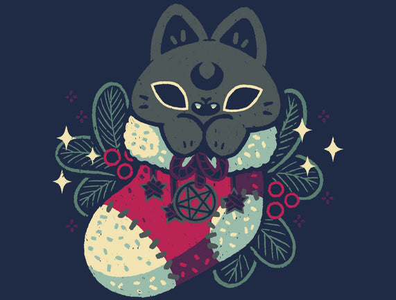 Gothic Cat Christmas Stocking