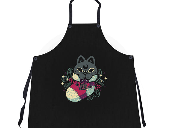 Gothic Cat Christmas Stocking