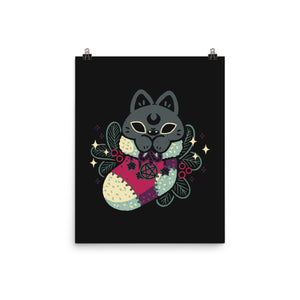 Gothic Cat Christmas Stocking