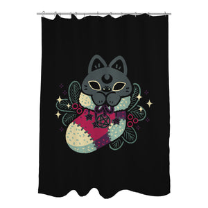 Gothic Cat Christmas Stocking