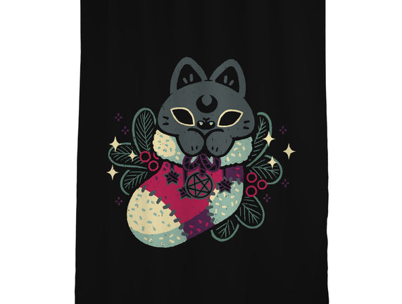 Gothic Cat Christmas Stocking