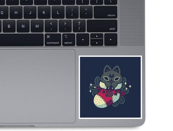 Gothic Cat Christmas Stocking