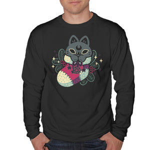 Gothic Cat Christmas Stocking