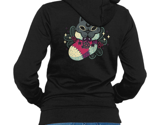 Gothic Cat Christmas Stocking