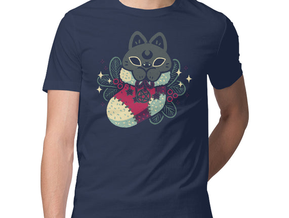 Gothic Cat Christmas Stocking