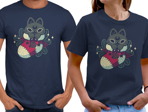 Gothic Cat Christmas Stocking