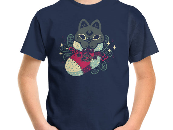 Gothic Cat Christmas Stocking