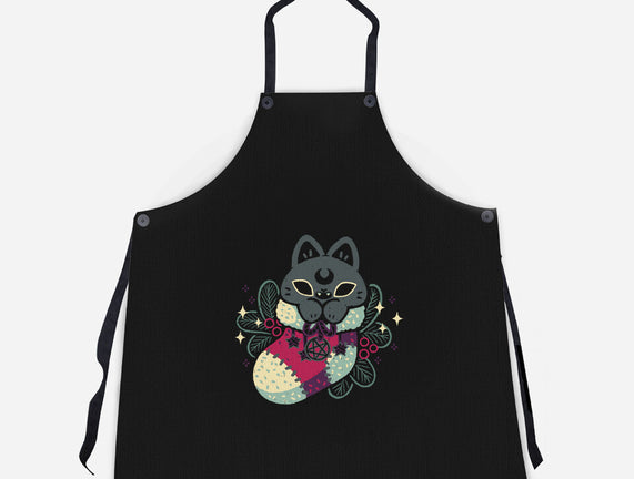 Gothic Cat Christmas Stocking