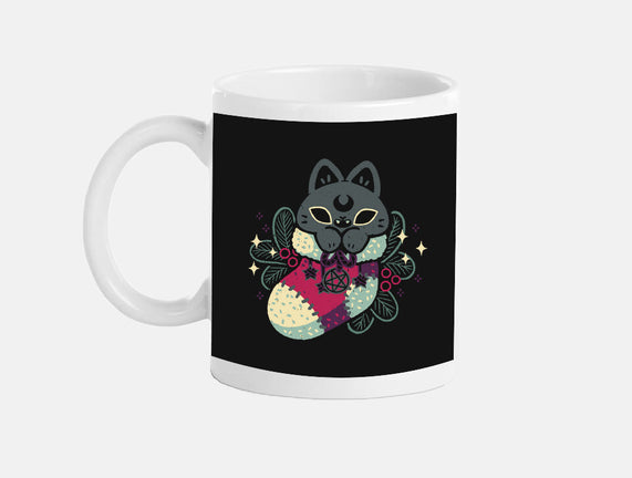 Gothic Cat Christmas Stocking