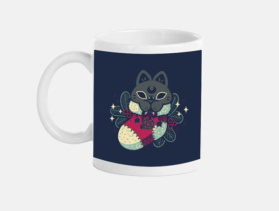 Gothic Cat Christmas Stocking