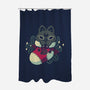 Gothic Cat Christmas Stocking-None-Polyester-Shower Curtain-xMorfina