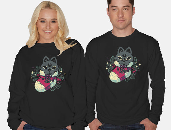 Gothic Cat Christmas Stocking