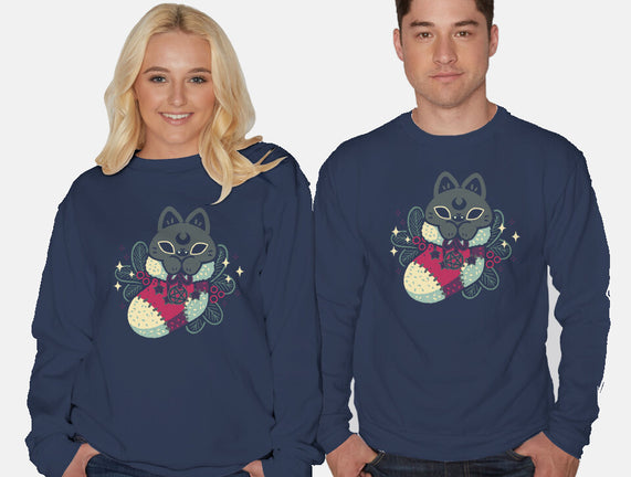 Gothic Cat Christmas Stocking