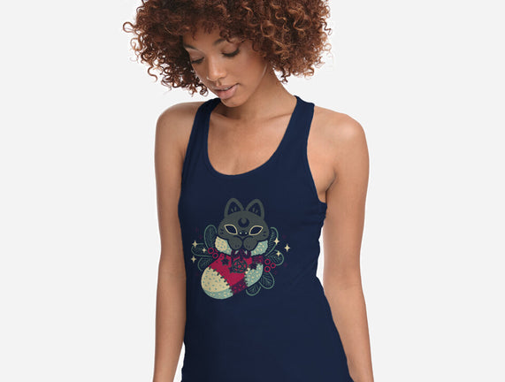 Gothic Cat Christmas Stocking