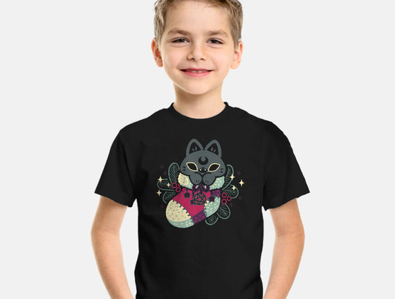 Gothic Cat Christmas Stocking