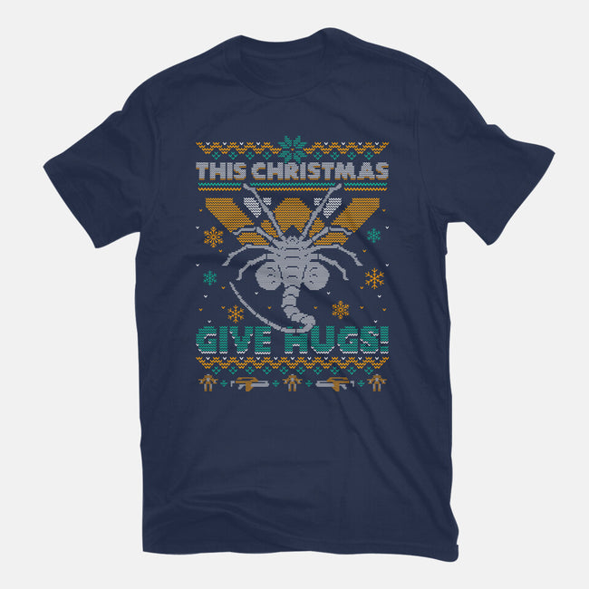 Ugly Christmas Hugs-Unisex-Basic-Tee-Getsousa!
