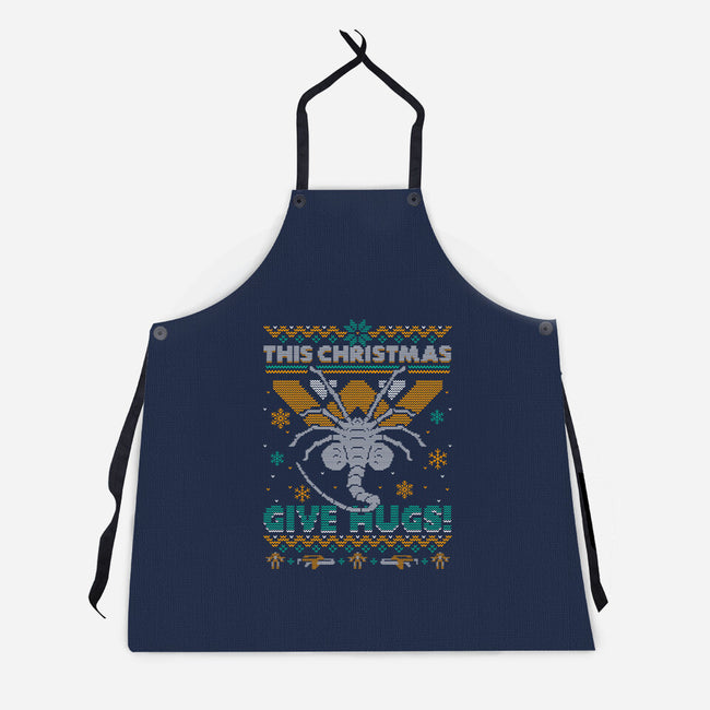 Ugly Christmas Hugs-Unisex-Kitchen-Apron-Getsousa!