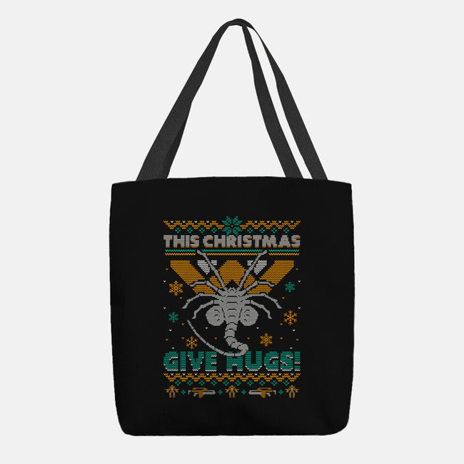 Ugly Christmas Hugs-None-Basic Tote-Bag-Getsousa!